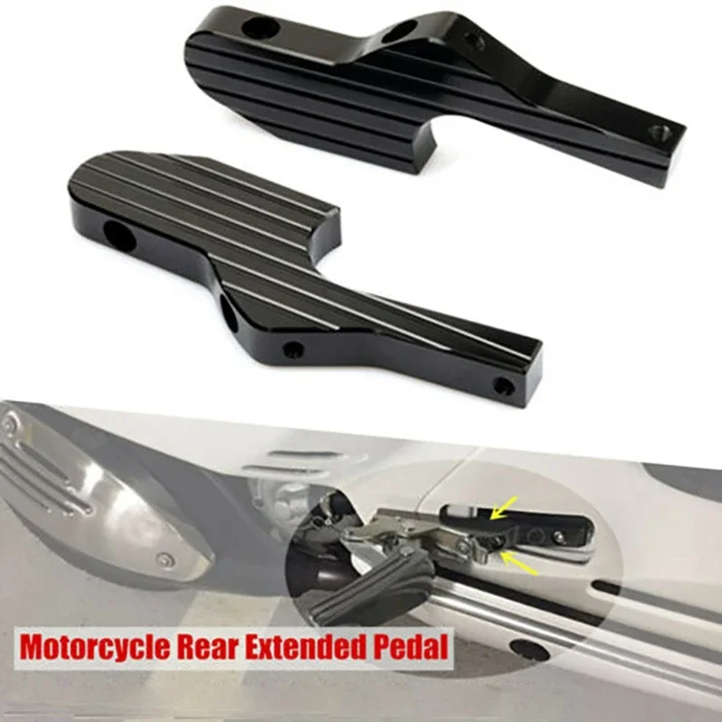 B-M Motorcycle Passenger Foot Peg Extensions Extended Footpegs For Vespa GT GTS GTV 60 125 200 250 300 300Ie