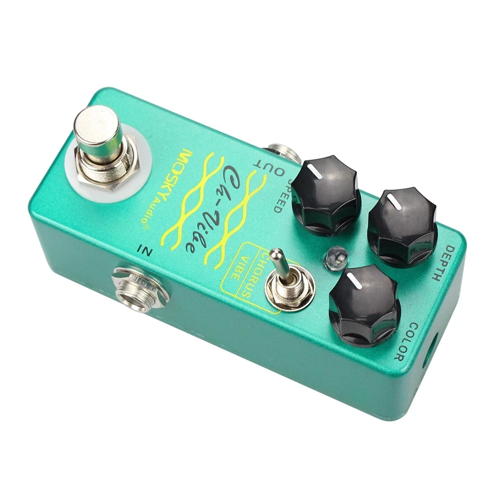 Mosky CH-VIBE Chorus Pedal Tremolo Electric Guitar Effect Pedal Vintage Vibe Effect Vibrato Guitar Pedal True Bypass