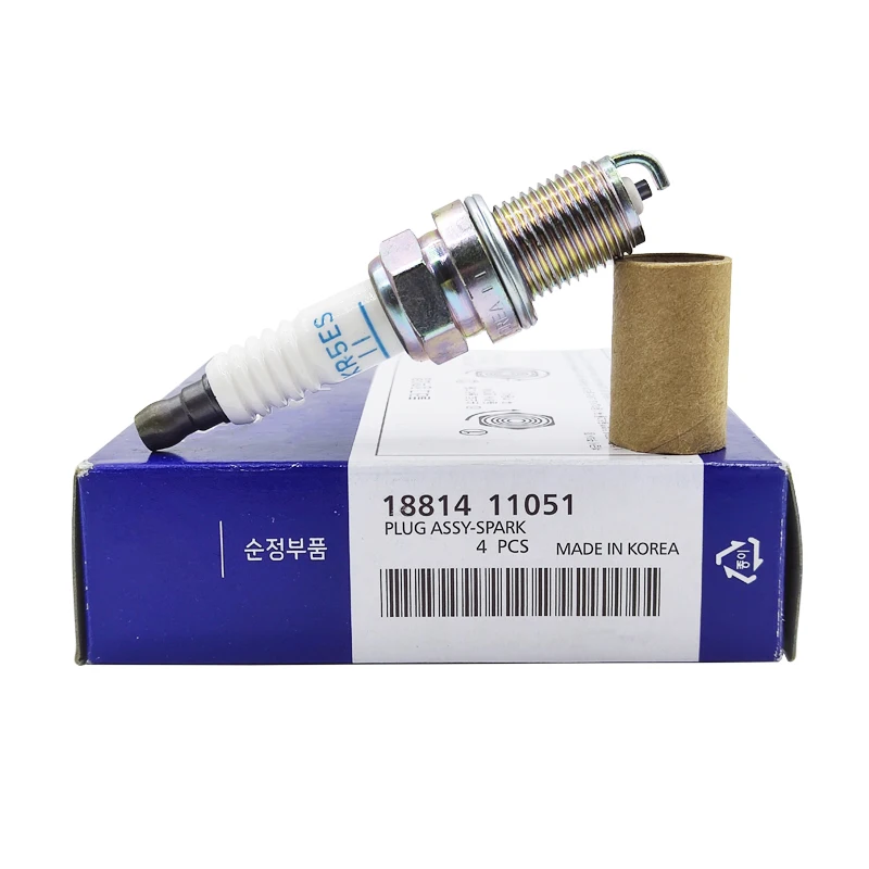 

4PCS 18814-11051 BKR5ES11 Iridium Spark Plug For Hyundai Elantra Sonata Accent Getz Tiburon 18814 11051 BKR5ES-11 1881411051