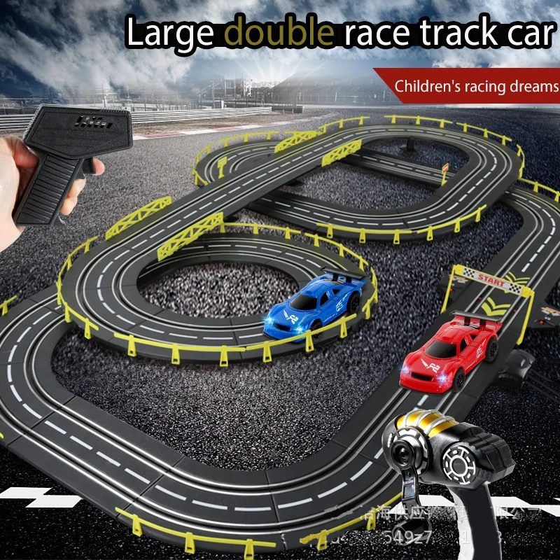 Hot selling electric remote-controlled track racing toys for large-scale track competitions 8-10 parent-child interactive toys