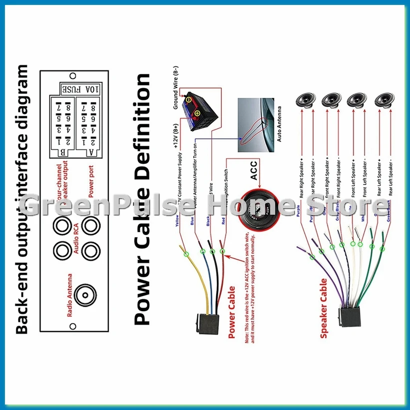 Auto Car Radio Bluetooth Vintage Wireless MP3 Multimedia Player AUX USB FM 12V Classic Stereo Audio Player Car Electric-AD23