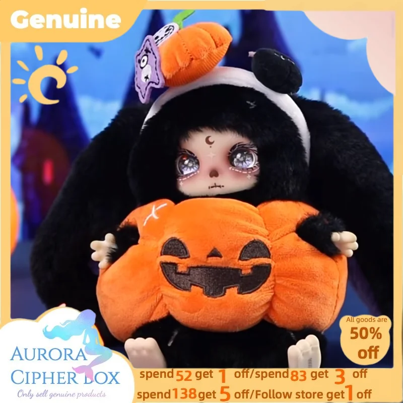 

Genuine Lokiki Pumpkin Skeleton Rabbit Ghost Halloween Heart Elevator Collectible Toy Decorative Pendant Birthday Christmas Gift