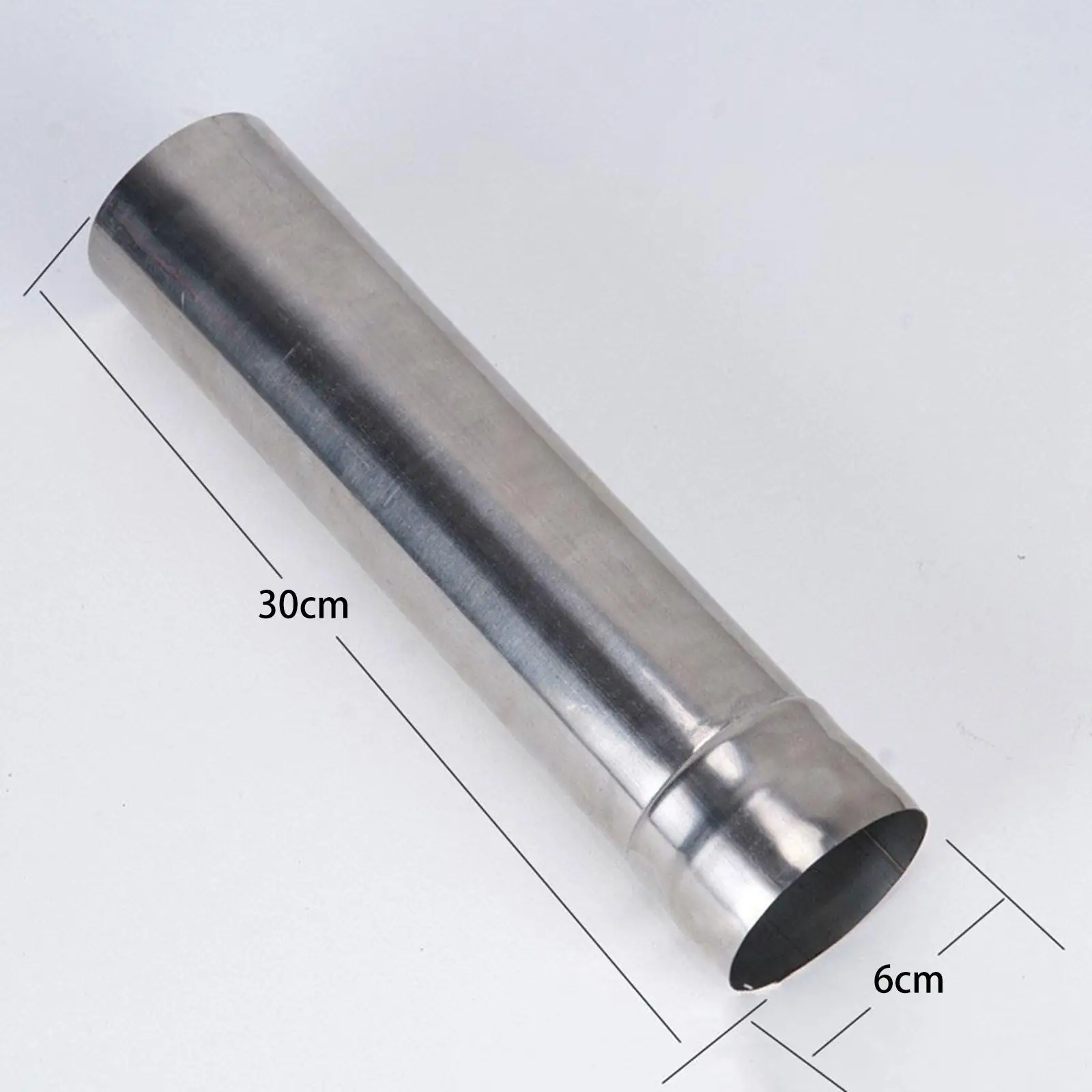 Outdoor Wood Stove Chimney Pipe Straight Flue Tube Rain Spark Arrestor for Tent Camping Burner Heating