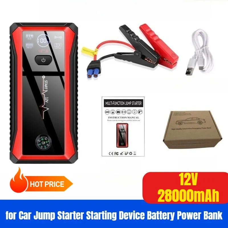 

Car Jump Starter Starting Device Battery Power Bank 12V28000mAh Jumpstarter Auto Buster Emergency Booster Car Charger Jump Start