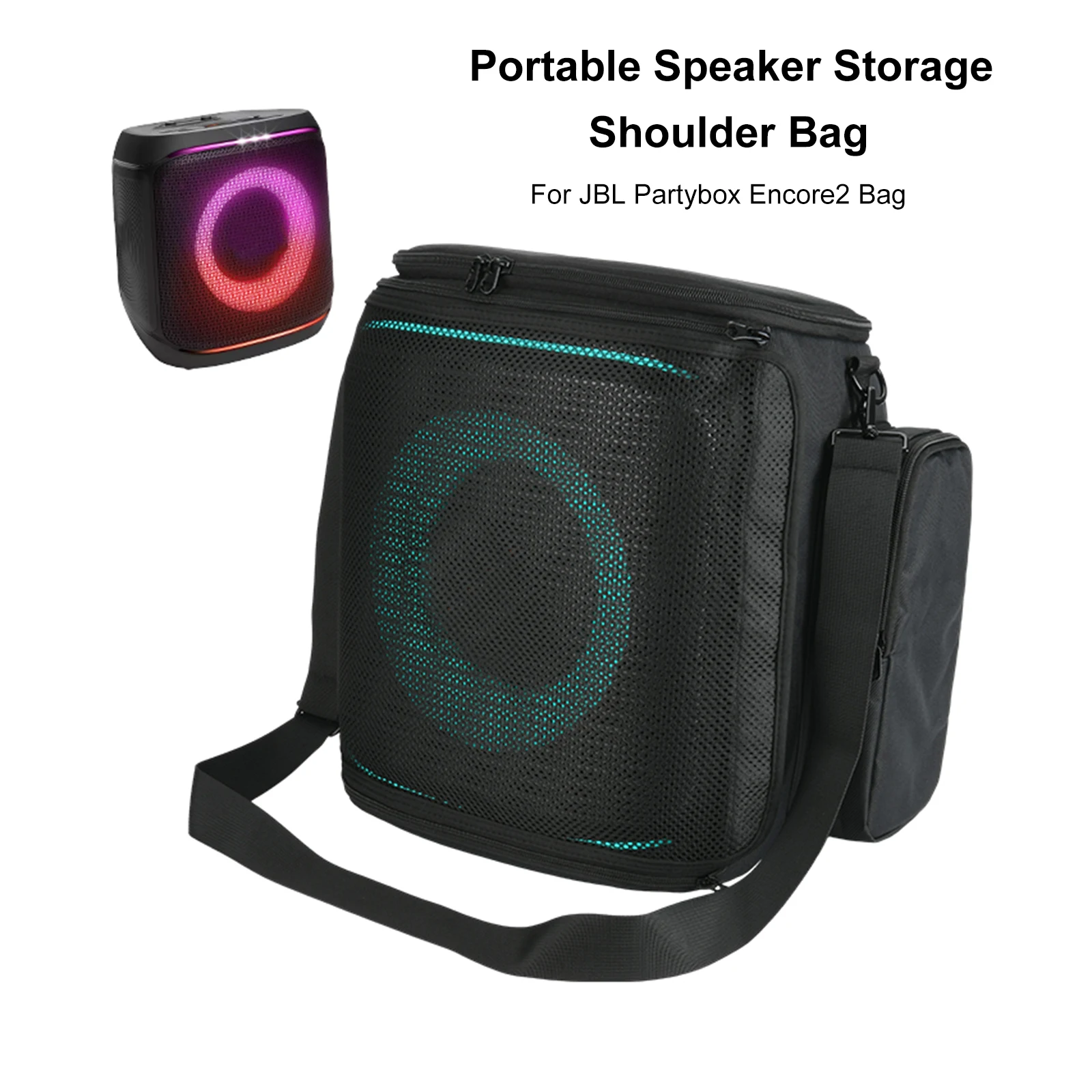 إيفا المتكلم حمل حقيبة التخزين ل JBL PartyBox Encore2 المتكلم غطاء غبار سعة كبيرة شبكة النسيج مكبرات الصوت حقيبة حمل #2