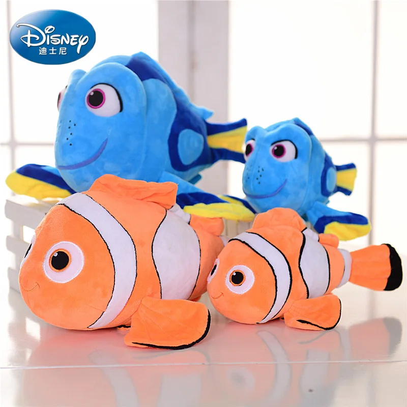 Disney Finding Nemo Dory Dolly Plush Toys Animal Stuffed Toy Cartoon Movie Dolls Clown Fish Kids Children Girl Birthday Gift