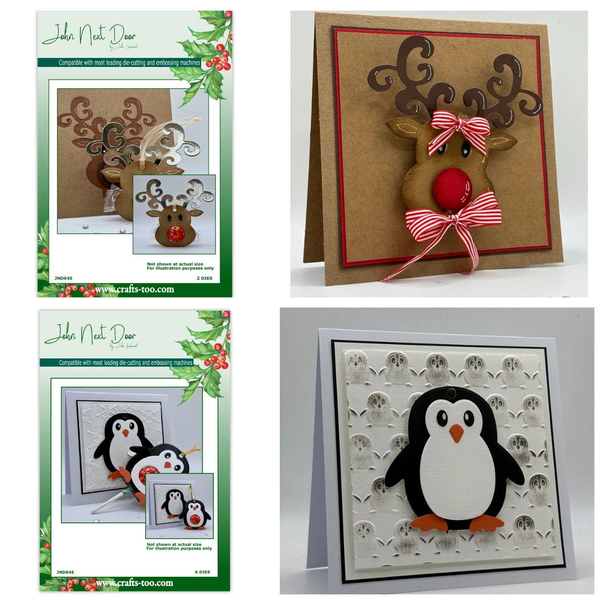 October 2026 John Chocolate Deer Penguin Swirl Joy Duo Meggie’s Tree Bauble Scallop Squares Cutting Dies DIY Handmade Scrapbook