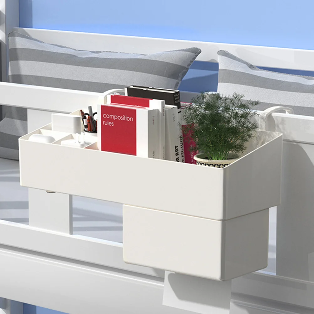 

Multifunctional Hanging Storage Box White Desk ganizer Stationery Holder Makeup Brush Rack Large Capacity Bathroom