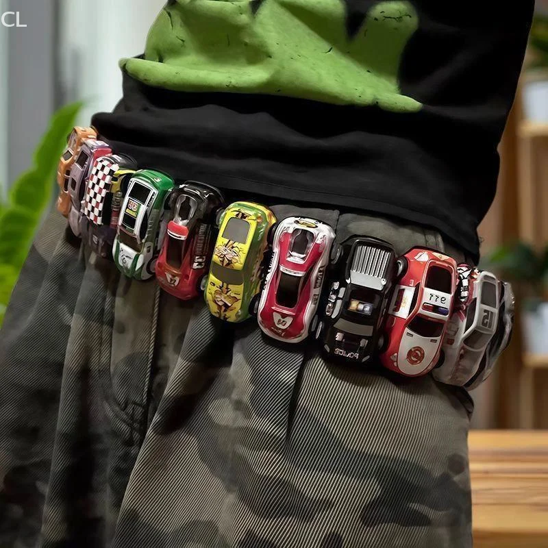 Dopamine Boosting Racing Belt, Colorful Female Celebrity Adorned, Japanese Korean Y2k Spicy Girl Belt