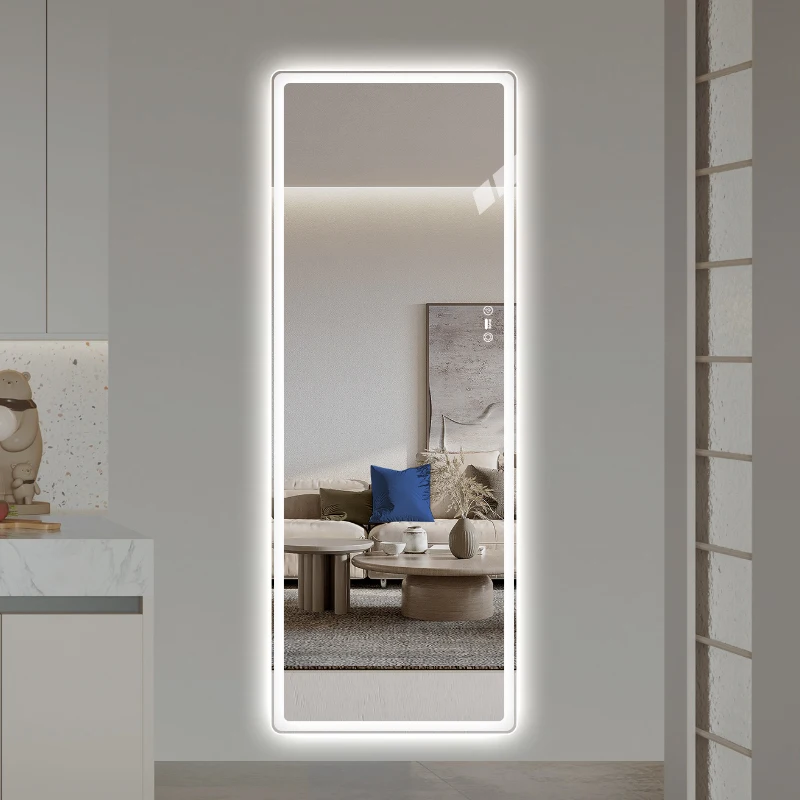 

Radar induction intelligent full body mirror wall-mounted luminous full-length mirror