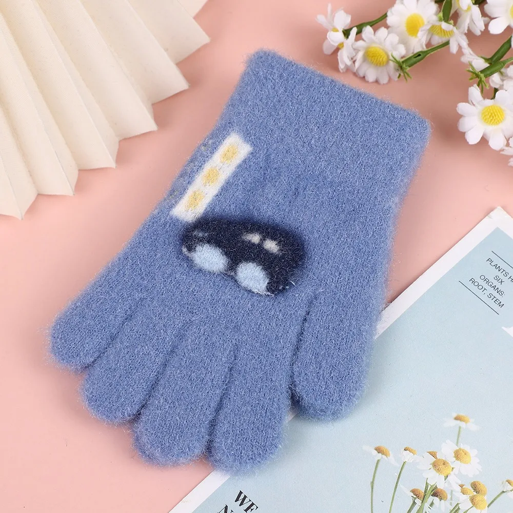 

Высококачественные детские перчатки с героями мультфильмов, морозостойкие теплые детские перчатки с длинными пальцами, мягкие вязаные варежки для детей 2-5 лет