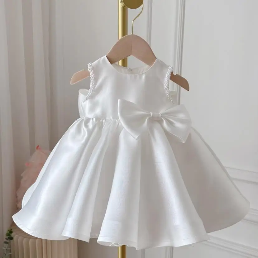 2024 New Children's Princess Ball Gown Host Performance Birthday Girls Party Dresses A4004 Vestidos Bridesmaid Dresses