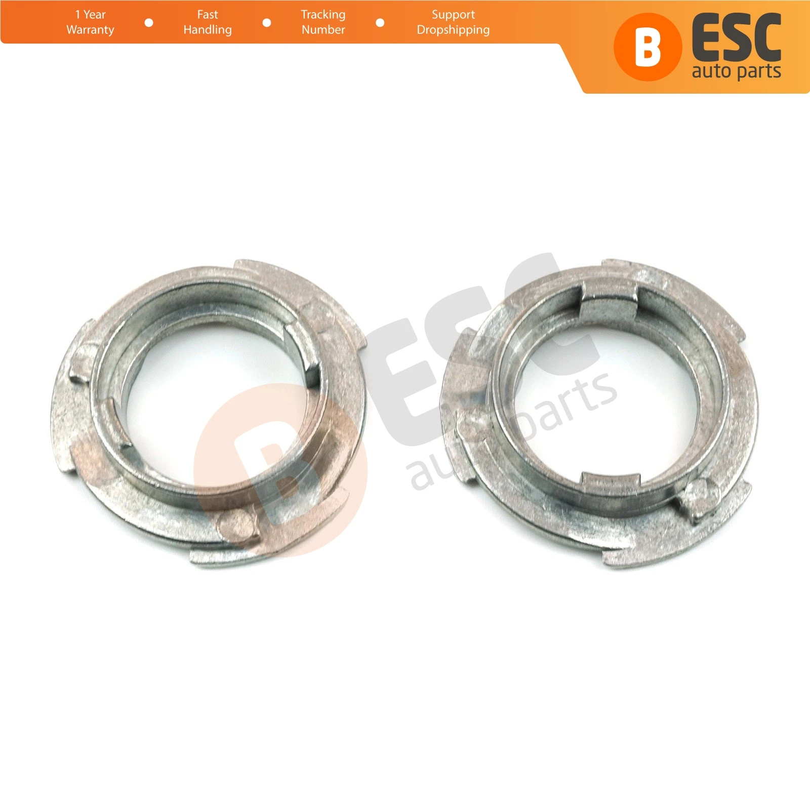 ESC Auto Parts ESP559 Side Mirror Repair Metal Bracket Washer Part Left and Right for Audi Mercedes VW BMW Skoda Honda Volvo