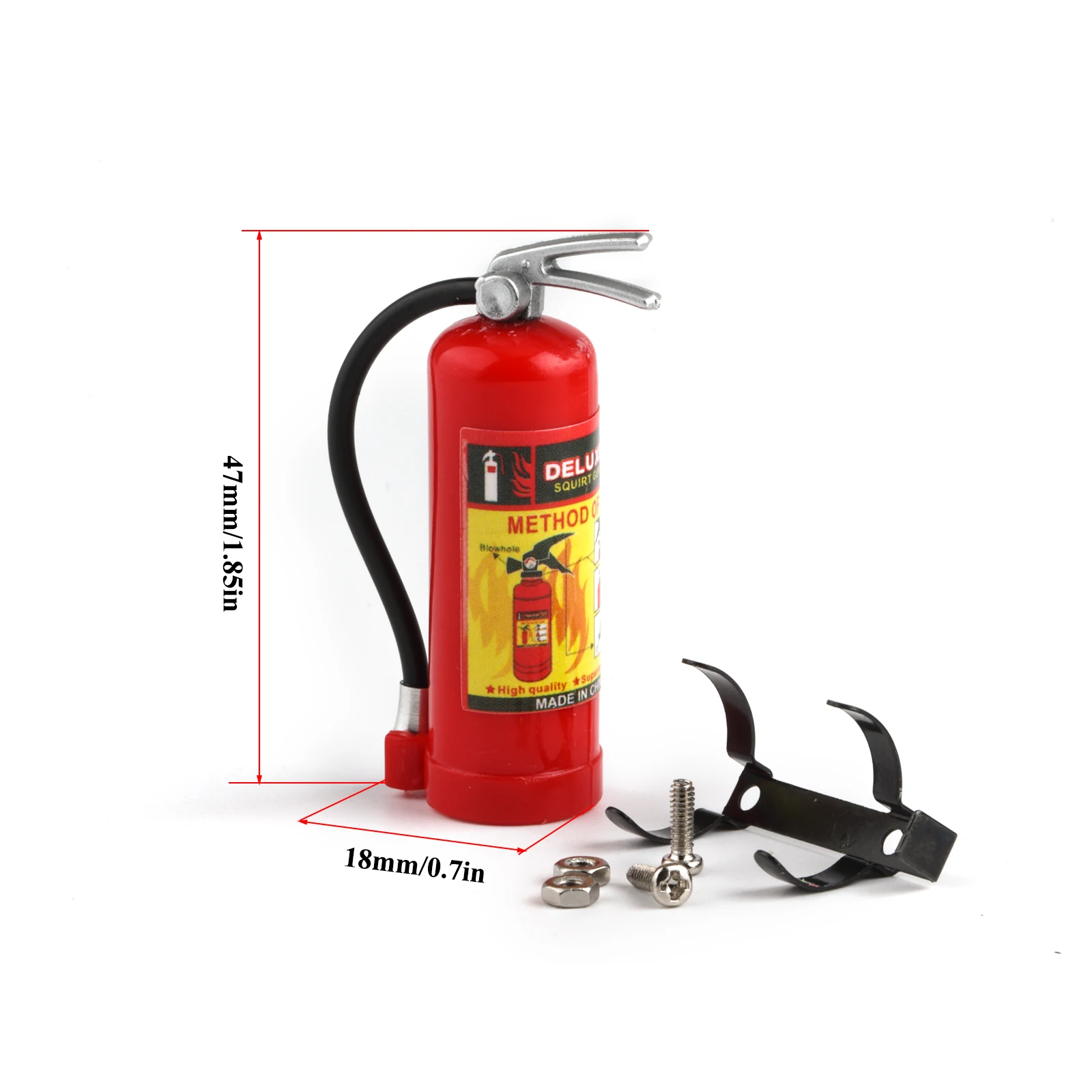 Geformte Dekoration Feuerlöscher Kraftstofftank Schaufel Ölfass für 1/10 RC Crawler Axial SCX10 Capra TRX4 TRX6 Redcat