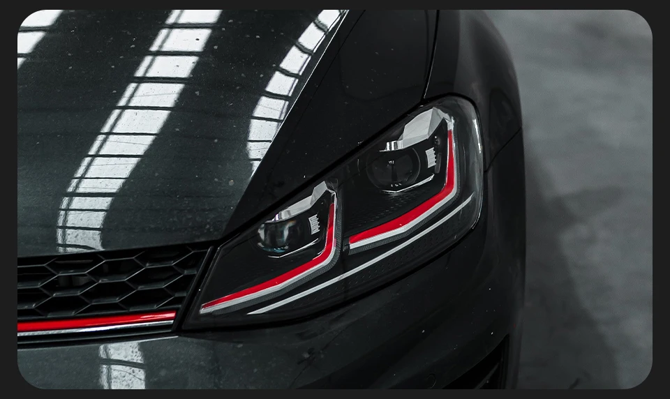 Car Lights for Golf 7 2013-2017 MK7 LED Auto Headlight Assembly and Front Grill Upgrade Dynamic Bifocal Lens LHD RHD Accessories