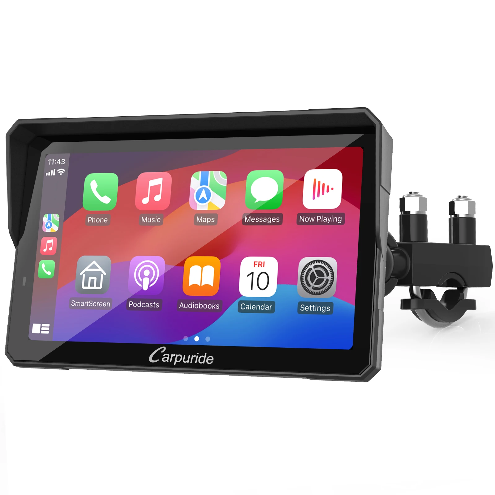 Carpuride W502TPro Motorcycle GPS Navigation Wireless CarPlay Android Auto Smart Motorcycle display screen  WIFI bluetooth view 2