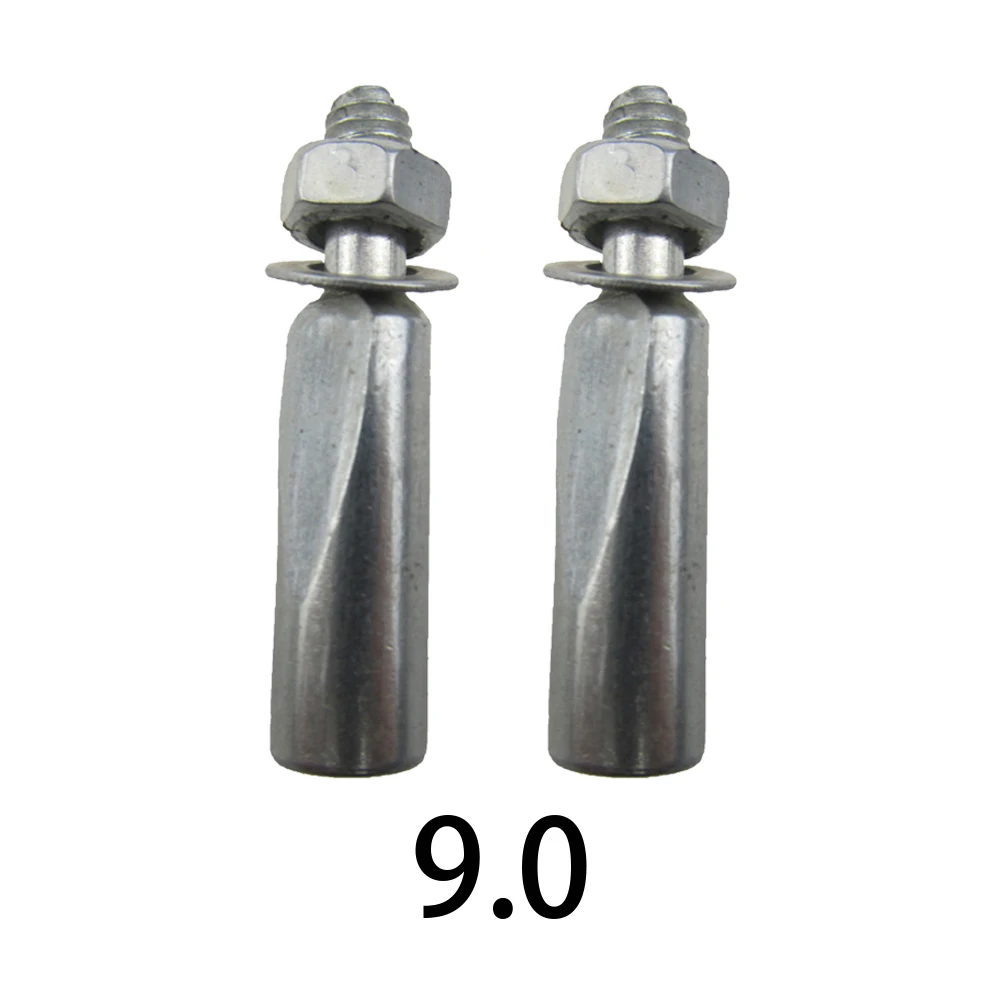 2pcs Bicycle Pins With Nuts Washers Steel Crank Wedge 8.5/9.0mm Fixed Chainring Pin For Bottom Bracket Bicycle Fixed Chainring