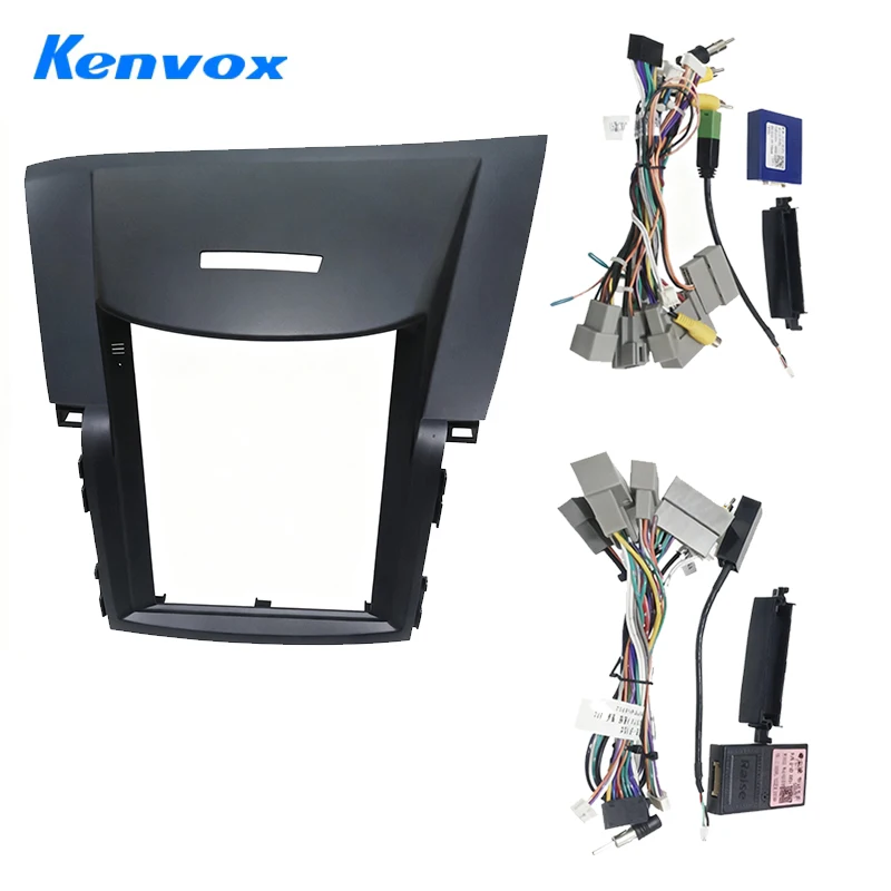 

9.7" Tesla Vertical Screen Car Radio Fasica Frame for honda 2012-2016 CRV Stereo Dash Kit Install Panel wire harness Adapter