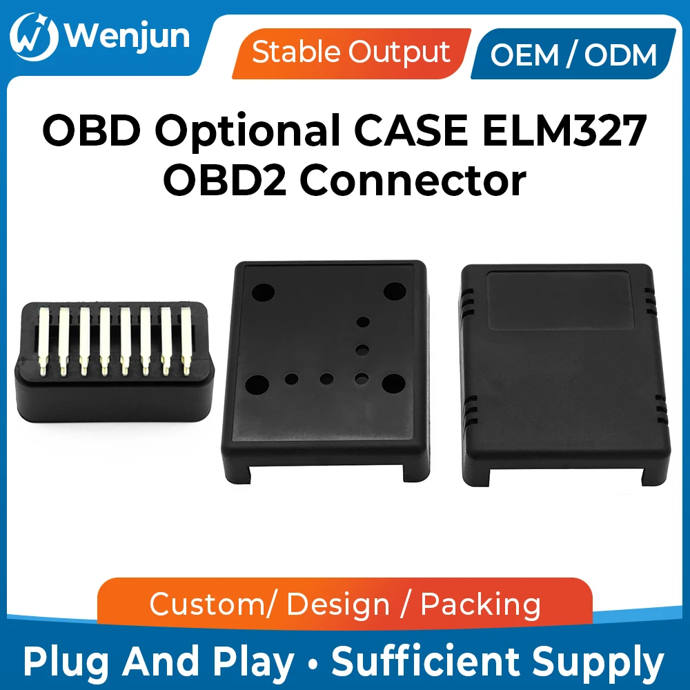 

Hot Selling OBD2 Connectors Enclosure Plastic Cover with Enclosure Obd Plug 16pin 24V Female Connector J1962 OBD2 Connector