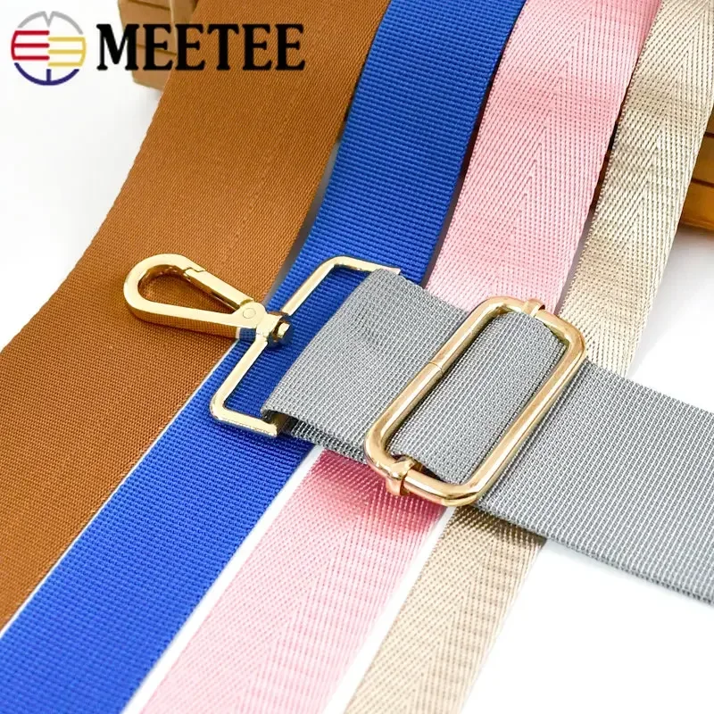 1Meter 20/25/32/38/50mm Nylon Webbing Backpack Belt Binding Lace Tape Bag Strap Pet Collar Ribbons Band DIY Sewing Accessories