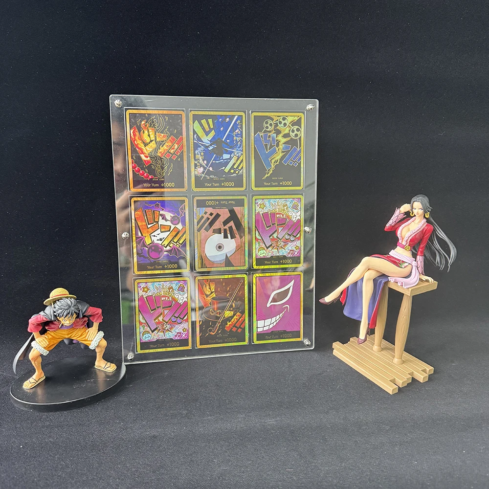 애니메이션 OPCG TCG 골드 돈 컬렉션 카드 몽키 D 루피 조로 최고의 PRB-01 영어 리프랙션 플래시 배틀 카드 팬 선물 장난감