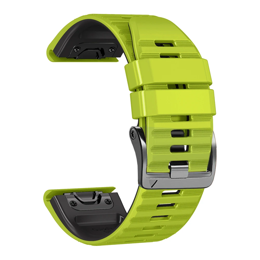 Ремешок силиконовый для наручных часов Garmin Epix Pro 47 51 мм Fenix 7X 7 Pro 6X 6 Pro 5 5XPlus 3HR 965 955 945