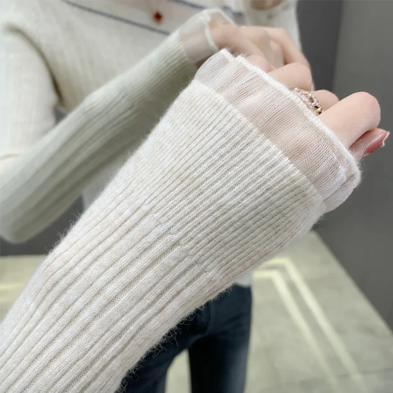 

High-End Knitted Sweater Women's Base Layer irt No Pilling Autumn Winter Long Sve High Collar Regular Fit Faion Top