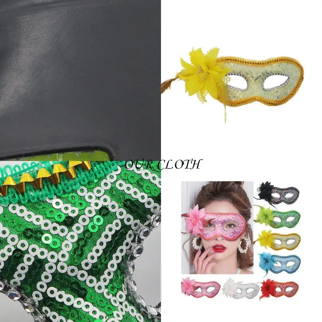 

Венецианцы маска Mardi Gras Mask Sequint