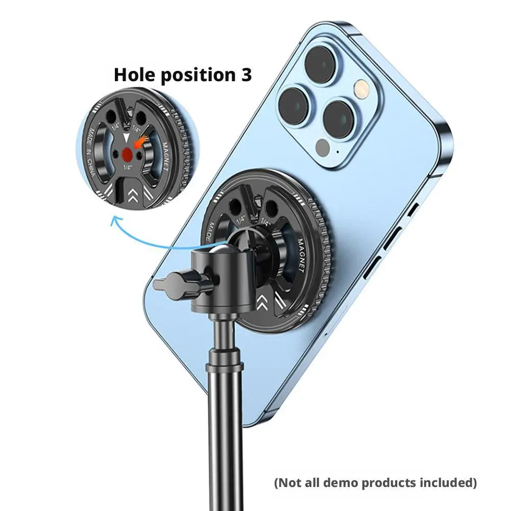 Магнитная опорная пластина держателя телефона с винтовым отверстием ARRI 1/4 для штатива Magic Arm для адаптера держателя телефона Magsafe
