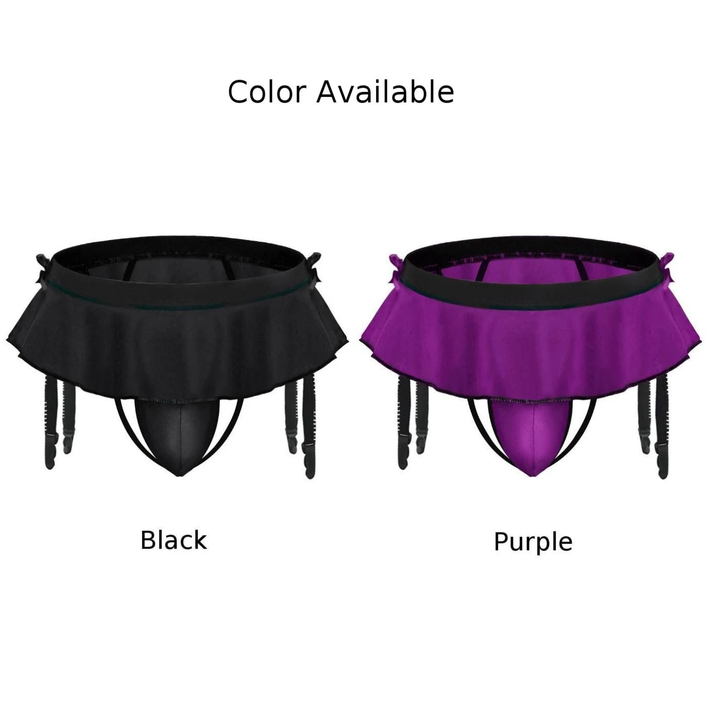 Men Sexy Underwear Invisible Pouch Enhancing Thong Panties G-String Skirt Briefs Sensual Temptation Clubwear Breathable Knickers