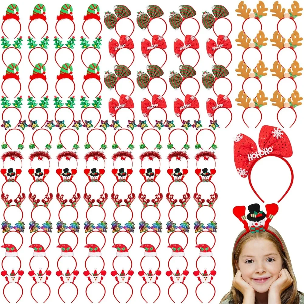 Christmas Headbands, Costume Headwears, Head Topper for Christmas Party Supplies