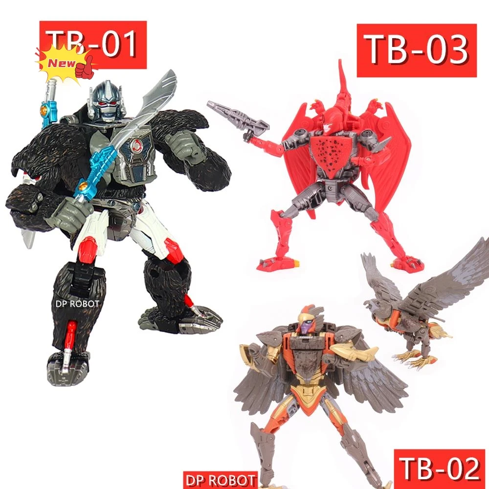 Transformation Beast Wars TB-01 TB-02 TB-03 TB03 Transmetal Gorilla KO Enlarged Version Kingdom BW Op Commander Action FIgure