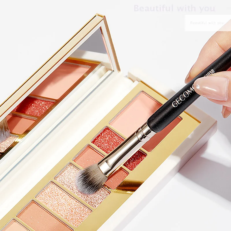 신제품 더블 엔드 메이크업 아이섀도우 브러쉬 코 실루엣 브러쉬 블러셔 컨투어 섀도우 소프트 브러쉬 메이크업 뷰티 도구