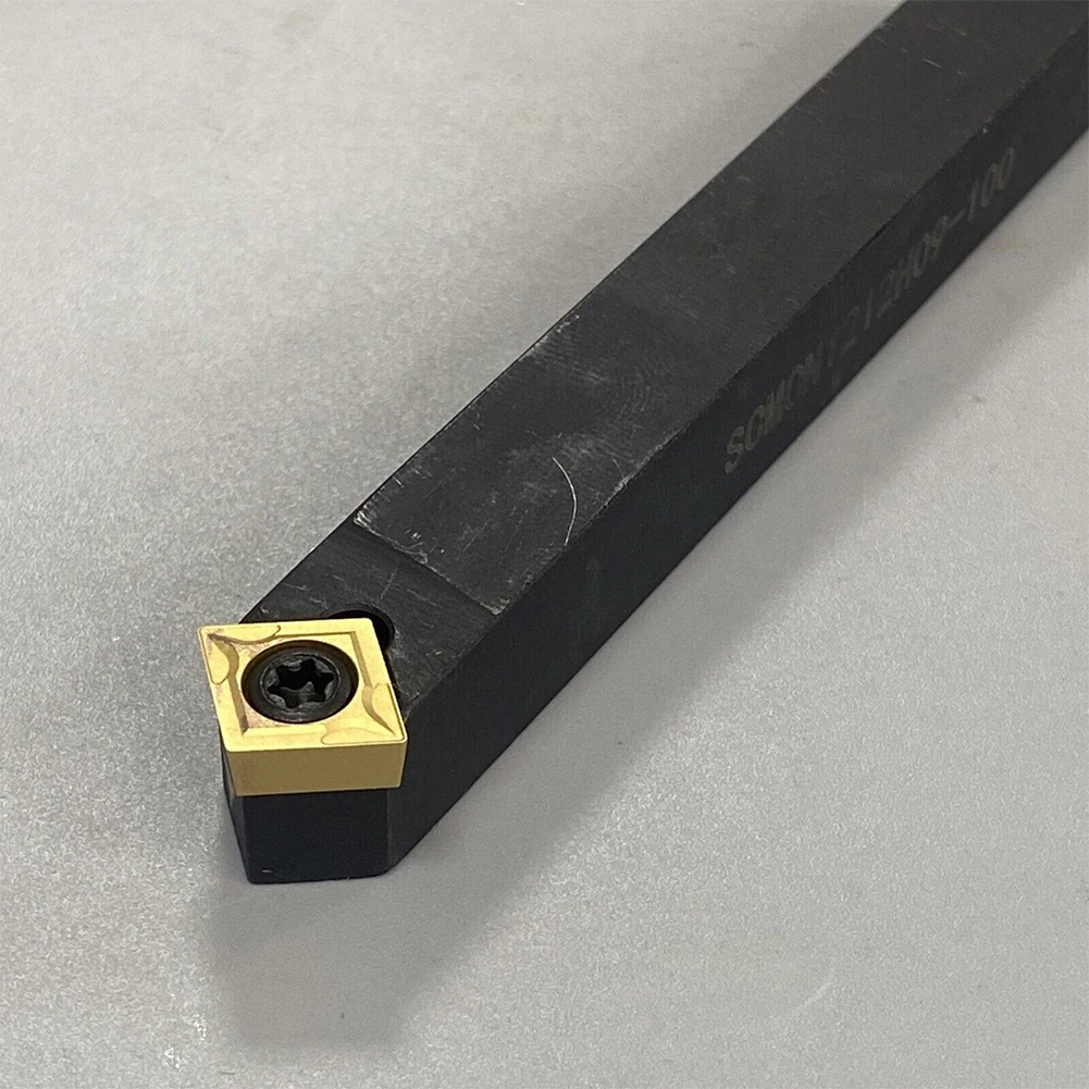 Pack of 10 Carbide Inserts CCMT09T304 with SCMCN1212H09 100 Lathe Turning Tool Holder Perfect for semi finishing finishing