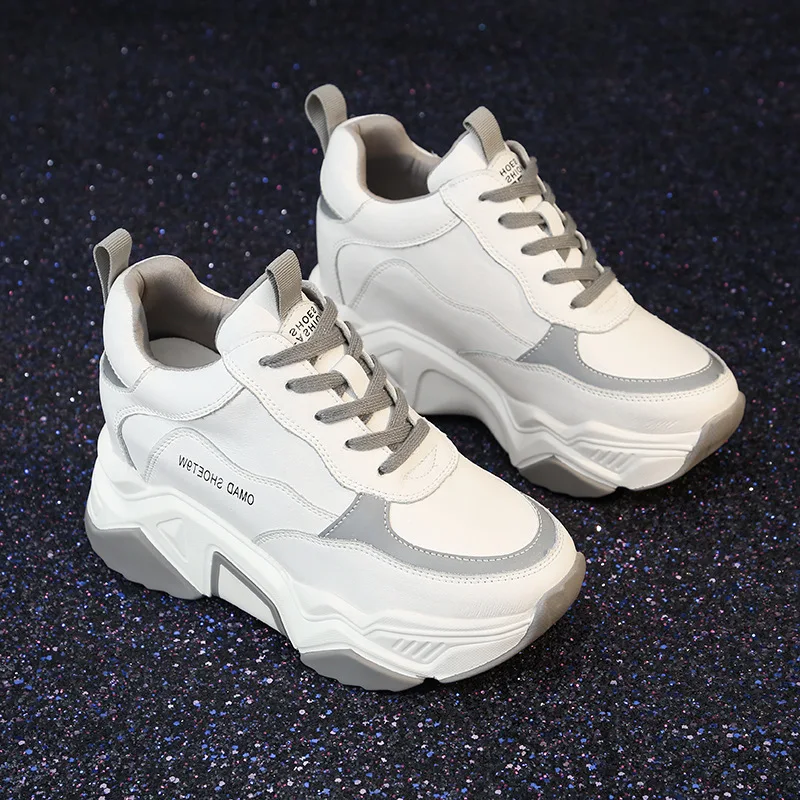 

Dad Shoes Women's 2025 Autumn/Winter Versatile 8cm Thick Bottom Casual Sports Trendy Shoes