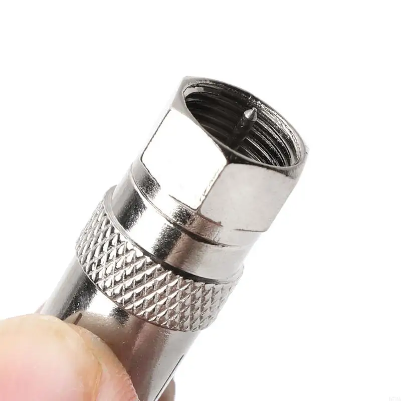 573a 2pcs f 유형 수컷 플러그 커넥터 소켓에서 RF Coax 공중 여성 RF 어댑터
