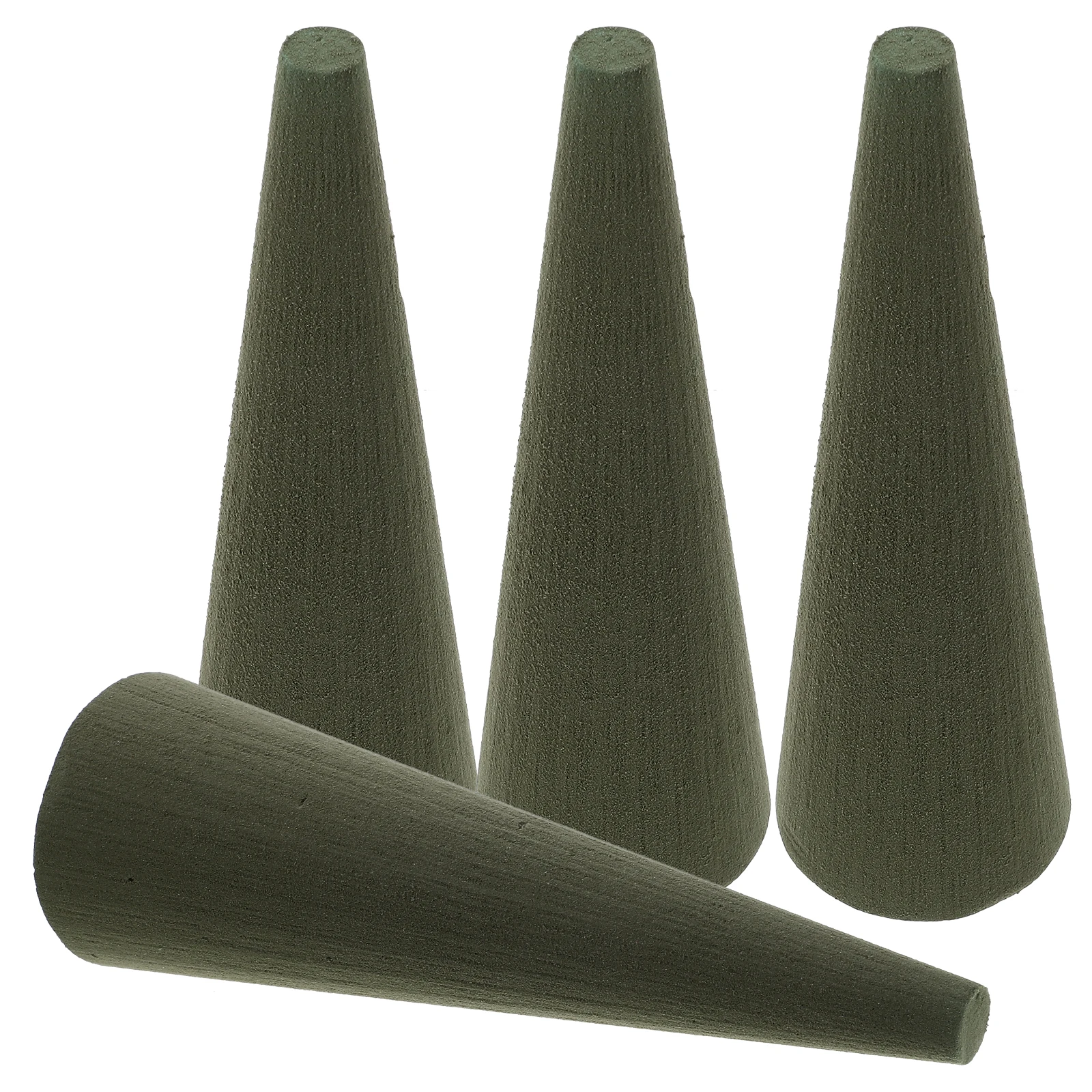 

4pcs Flower Mud Arrangement Material 80MM Diameter 240MM Height DIY Floral Home Garden Decoration Christmas Cone Shape