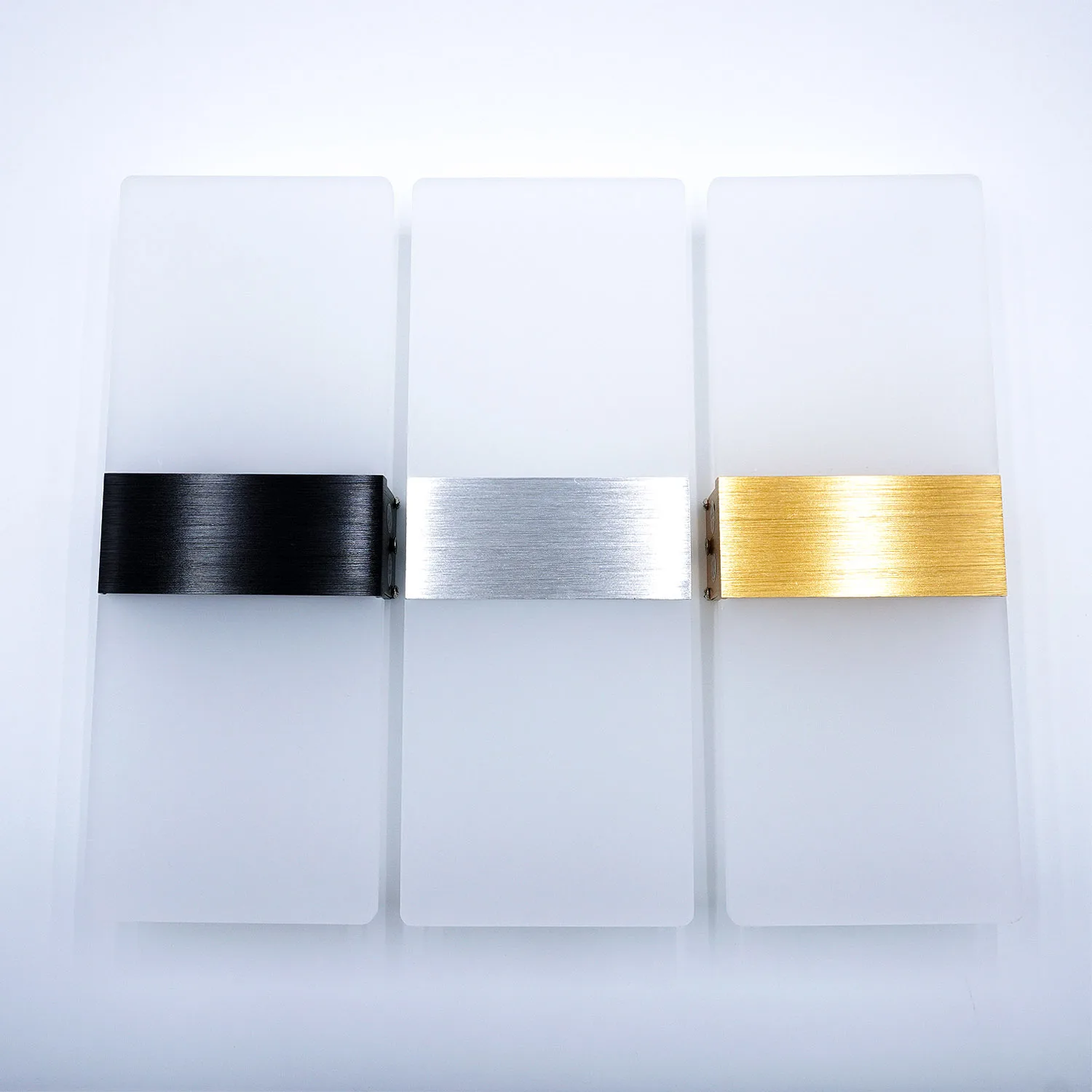 داخلي LED الحديثة الحد الأدنى الجدار مصباح الألومنيوم الاكريليك الصلب الشمعدان لغرفة النوم غرفة المعيشة الممر الدرج #5