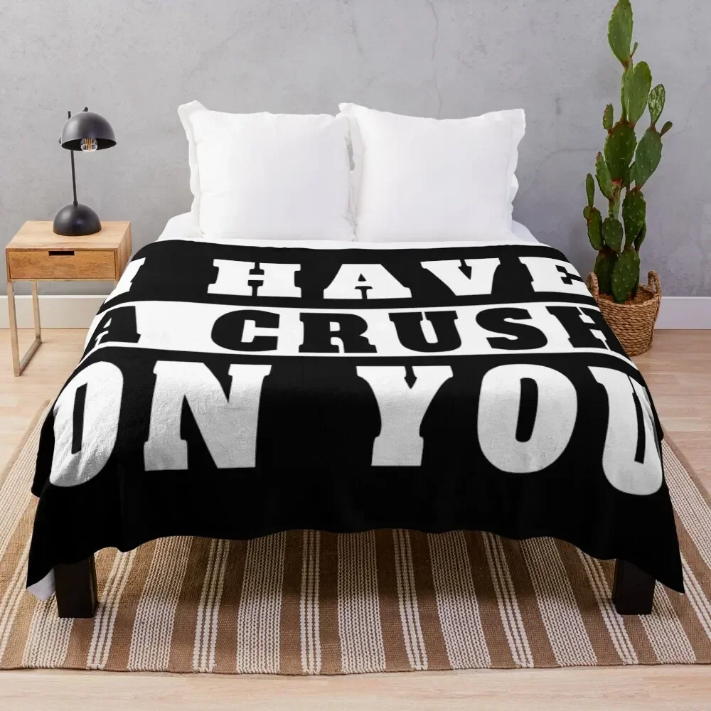 i have a crush on you Throw Blanket for winter cosplay anime Blankets