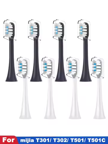 4PCS Replacement Brush Heads For Xiaomi Mijia T301 T302 T501 T501C Sonic Electric Toothbrush Head Soft Bristle