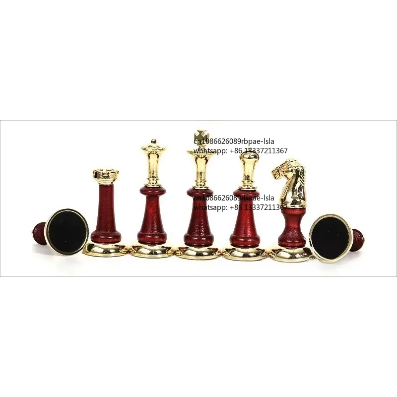 Manufacturer Direct Sales Luxury High-quality Eco-friendly Metal Chess Pieces Customizable Color Design International Chess Set