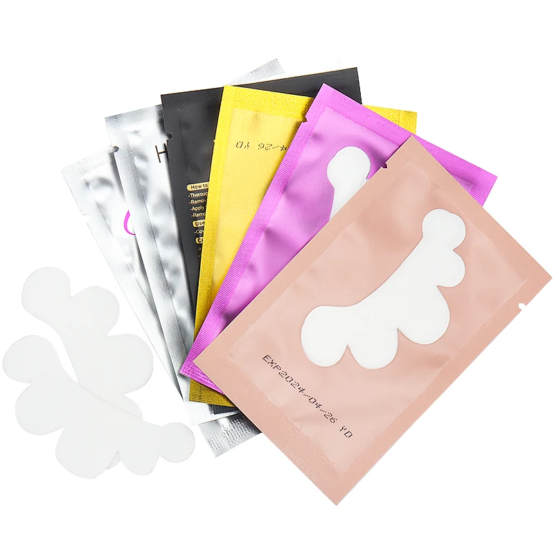 50 Pairs Eyelash Extension Under Eye Pads Grafting Eyelashes Cloud Shape Lash Stickers Hydrogel Patches Makeup Tool Accessory