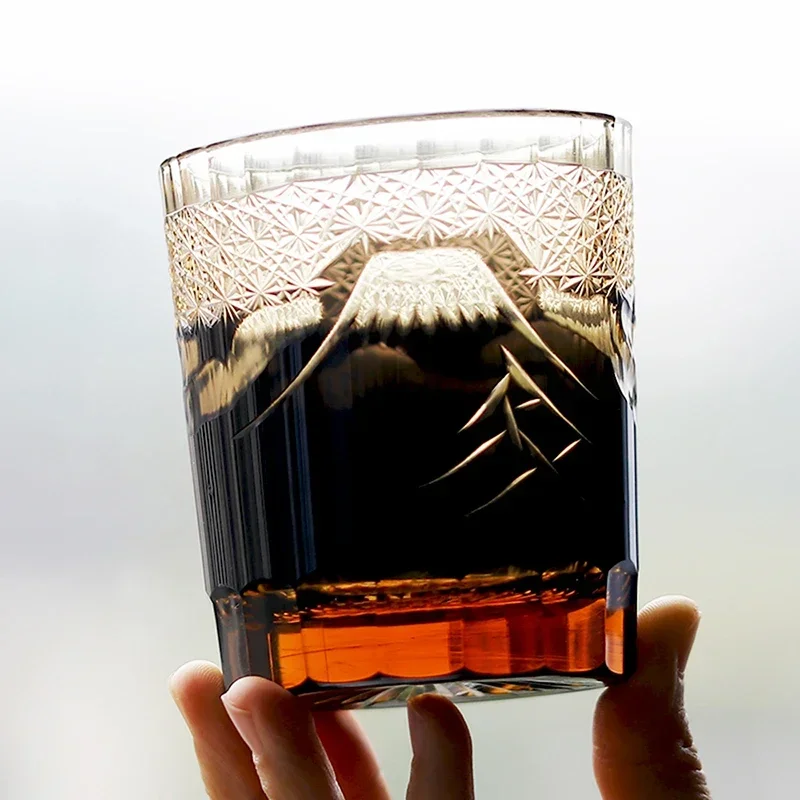 Creative Hand Cut To Clear Whiskey Glass Crystal Glass Whiskey Glass