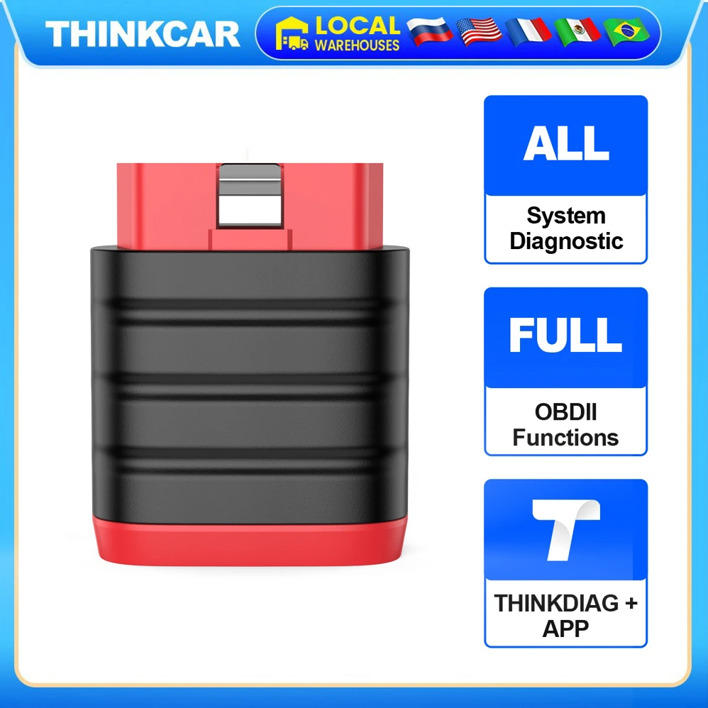 THINKCAR ThinkDiag Mini escáner OBD2 automático, Sistema completo automotriz, lector de código obd2, actualización gratuita de por vida,