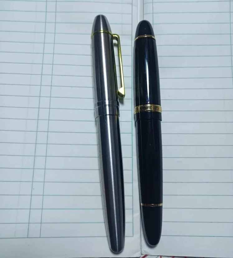 Giant Large Titanium Metal Jinhao NO.8 Nib/NO.6 BOCK Fountain Pen Business Writing Smooth Office Gift 155mm Length