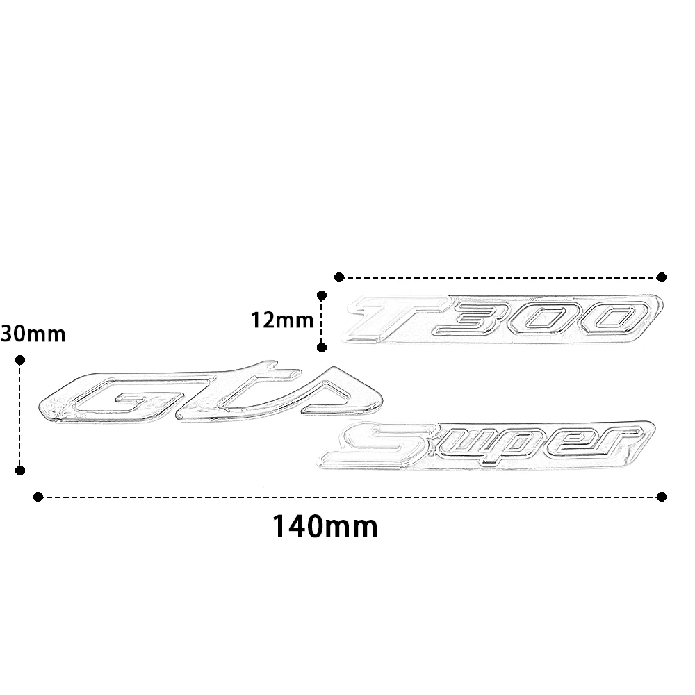 Pokhaomin NEW Motorcycle Sticker 3M Fairing Decal Plastic Logo Decorative For Piaggio Vespa GTS300 ie -2023