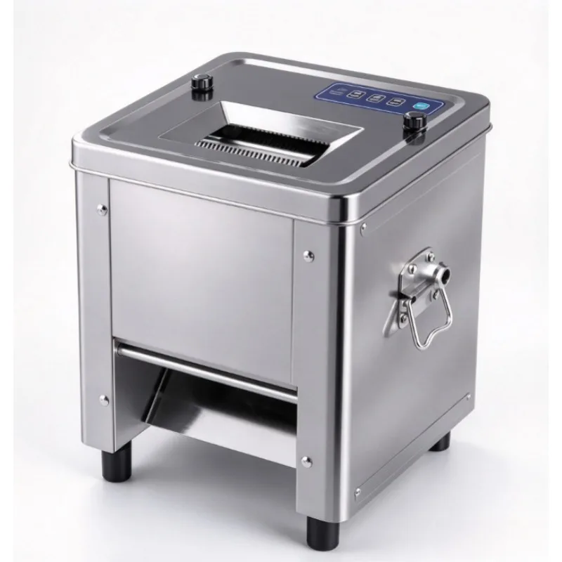 Automatic Electric Meat Slicer, Multi-function Cutter Shredder Dicer, Fresh Meat Grinding Machine for Restaurant Kitchen