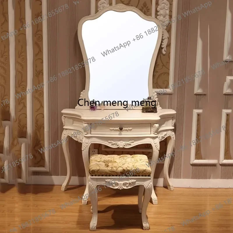 

Discount Makeup Storage Girl Dresser Eithe Drawers Bedroom Small White Dressing Table Mirror Wooden Women Comoda Pra Quarto Furn