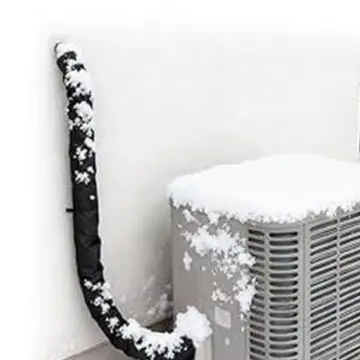 Pipe Protective Cover for Outdoor AC and Water Lines All Weather Insulation Sleeve Flexible Easy Install Design