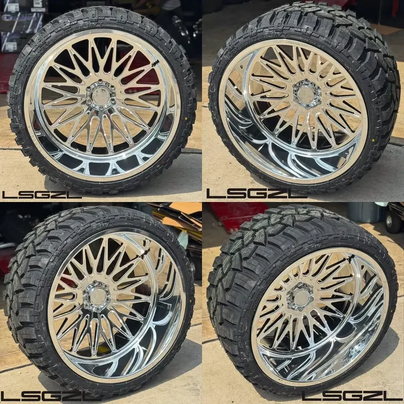 i Lsgzl Forged Alloy Deep Dish 20x12 22x14 26inch Concave 8x180 8x165.1 6x139.7 6x5.5 Custom for F250 F350 Silverado Truck